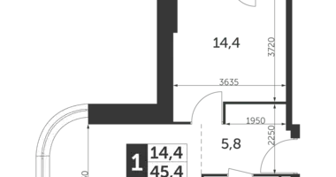 Mieszkanie 1 pokój w North-Eastern Administrative Okrug, Rosja