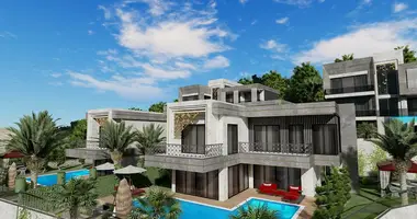 Villa 4 chambres avec Balcon, avec Climatiseur, avec Vue sur la mer dans Mahmutlar, Turquie