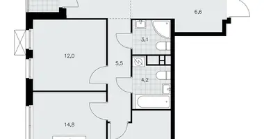 Apartamento 4 habitaciones en poselenie Sosenskoe, Rusia