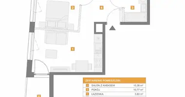 Apartamento 2 habitaciones en Varsovia, Polonia