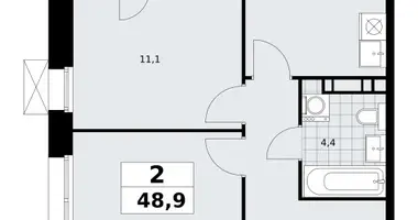 Mieszkanie 2 pokoi w poselenie Sosenskoe, Rosja