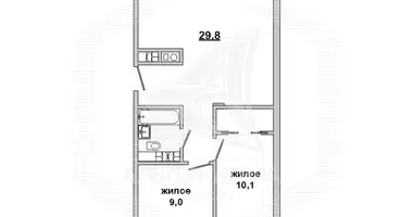 Apartamento 1 habitación en Kobriny, Bielorrusia