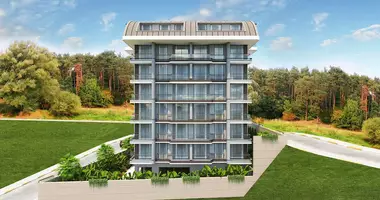 Penthouse 3 Zimmer mit Balkon, mit Klimaanlage, mit Meerblick in Demirtas, Türkei