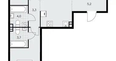 Apartamento 3 habitaciones en poselenie Sosenskoe, Rusia