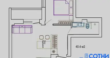 Apartamento 1 habitación en Minsk, Bielorrusia