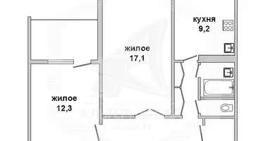 Appartement 2 chambres dans Muchaviecki sielski Saviet, Bélarus