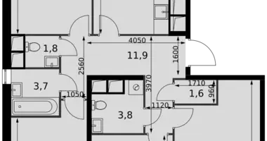 Appartement 4 chambres dans Razvilka, Fédération de Russie