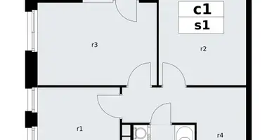 Apartamento 2 habitaciones en poselenie Sosenskoe, Rusia