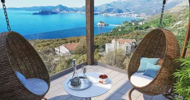 Вилла   с парковкой, с видом на море, с бассейном в Rijeka-Rezevici, Черногория