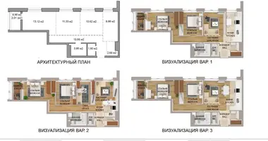 Apartamento 3 habitaciones en Minsk, Bielorrusia