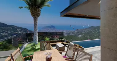 Вилла 5 комнат  с видом на море в Аланья, Турция