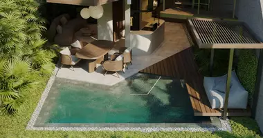 Вилла 3 комнаты  с мебелью, с террасой, с бассейном в Бали, Индонезия