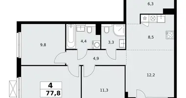 Appartement 4 chambres dans poselenie Sosenskoe, Fédération de Russie