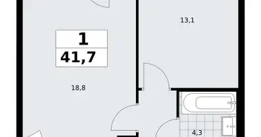 Mieszkanie 1 pokój w Troick, Rosja