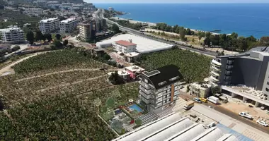 Mieszkanie 2 pokoi z parking, z widok na morze, z basen w Alanya, Turcja