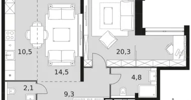 Apartamento 4 habitaciones en North-Western Administrative Okrug, Rusia