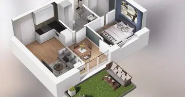 Apartamento 2 habitaciones en Poznan, Polonia