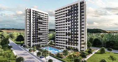 Mieszkanie 1 pokój z balkon, z meble, z winda w Mersin, Turcja