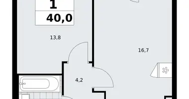 Appartement 1 chambre dans poselenie Sosenskoe, Fédération de Russie