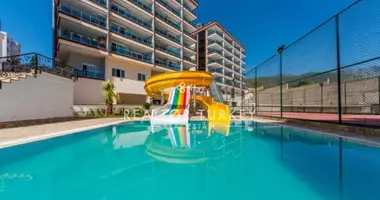 3 room apartment with sea view, with swimming pool, with sauna in Alanya, Turkey