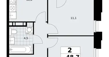 Appartement 2 chambres dans poselenie Sosenskoe, Fédération de Russie