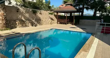 2 room apartment with parking, with swimming pool, with gazebo in Alanya, Turkey