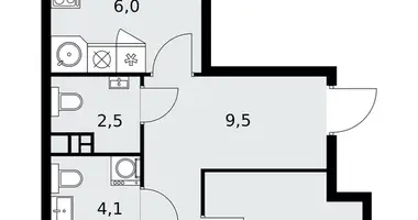 Apartamento 3 habitaciones en Moscú, Rusia