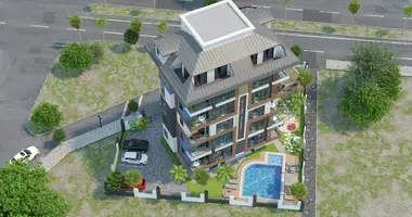 Apartamento 4 habitaciones con la piscina, con parque infantil, con Fitnes en Alanya, Turquía