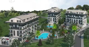 Квартира 1 спальня с балконом, с мебелью, с лифтом в Алания, Турция