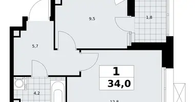 Appartement 1 chambre dans poselenie Sosenskoe, Fédération de Russie