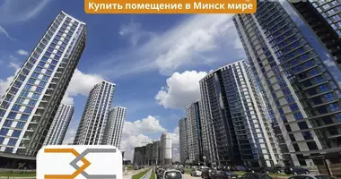 Geschäft mit Parkplatz, neues Gebäude, mit Einfahrten in Minsk, Weißrussland