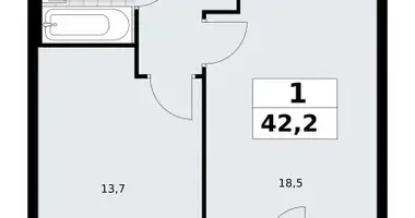 1 room apartment in Kommunarka, Russia