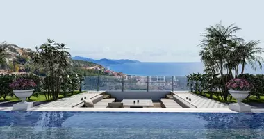Villa 6 rooms with balcony, with furniture, with air conditioning in Alanya, Turkey