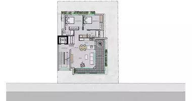 Penthouse 3 rooms with parking, with terrace, with 
lake view in Larnaca, Cyprus