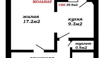 Квартира 1 комната в Копище, Беларусь