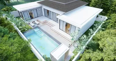 Villa 3 bedrooms new building, with Air conditioner, with private pool in Phuket, Thailand
