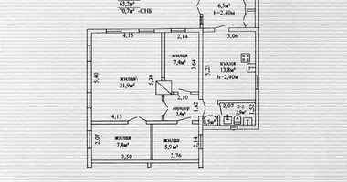 Apartamento 4 habitaciones en Babruisk, Bielorrusia