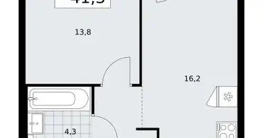1 room apartment in Troitsk, Russia