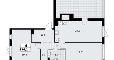 4 room apartment in Kommunarka, Russia