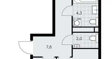 Appartement 2 chambres dans poselenie Sosenskoe, Fédération de Russie