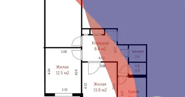 Apartamento 3 habitaciones en Minsk, Belarús
