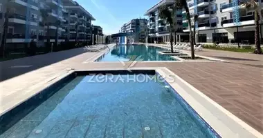 2 room apartment with parking, with sea view, with swimming pool in Karakocali, Turkey