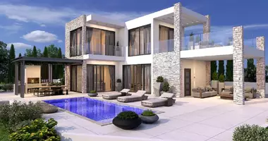 Villa 3 habitaciones con Vistas al mar, con Piscina, con Primera costa en Peyia, Chipre