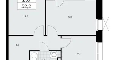 Appartement 2 chambres dans poselenie Sosenskoe, Fédération de Russie