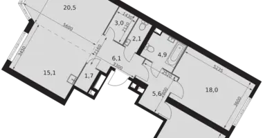 Appartement 3 chambres dans Konkovo District, Fédération de Russie