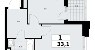 Mieszkanie 1 pokój w poselenie Sosenskoe, Rosja