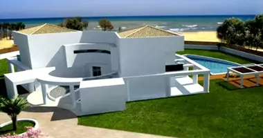 Вилла 10 комнат  с видом на море, с бассейном в Мирсини, Греция