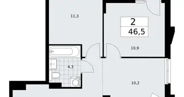 2 room apartment in Troitsk, Russia