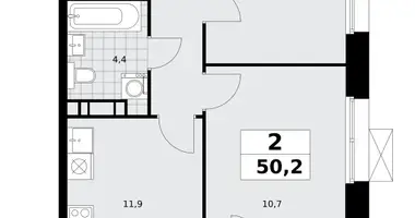 Appartement 2 chambres dans poselenie Sosenskoe, Fédération de Russie