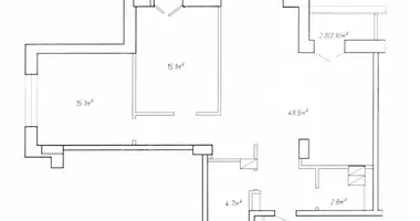 3 room apartment in Minsk, Belarus